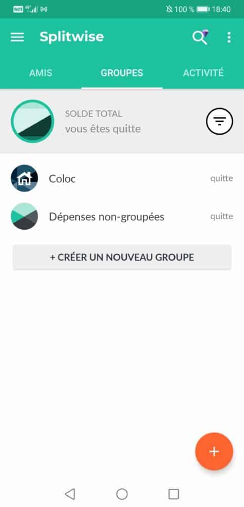 Splitwise applications gratuites pour partager les dépenses